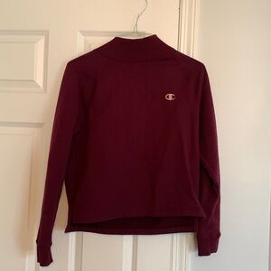 Champion maroon mock neck sweater